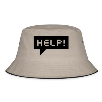 help bubble (b, 1c) - Bucket Hat - khaki/black - Front