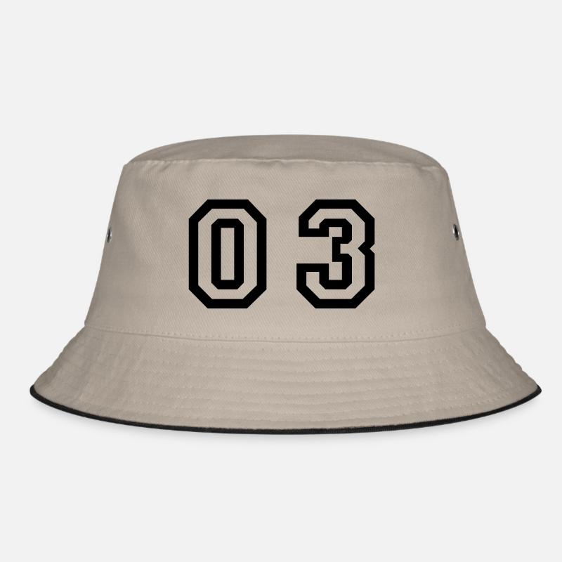 number - 03 - zero three Bucket Hat