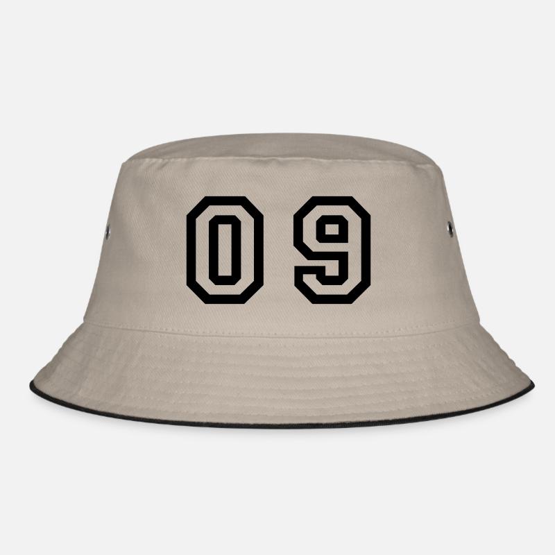 number - 09 - zero nine Bucket Hat