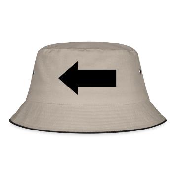 arrow - Bucket Hat - khaki/black - Front