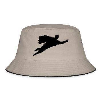 held - Bucket Hat - Khaki/Schwarz - Vorne