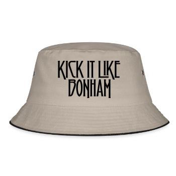 Kick it like Bonham - Bucket Hat - khaki/black - Front