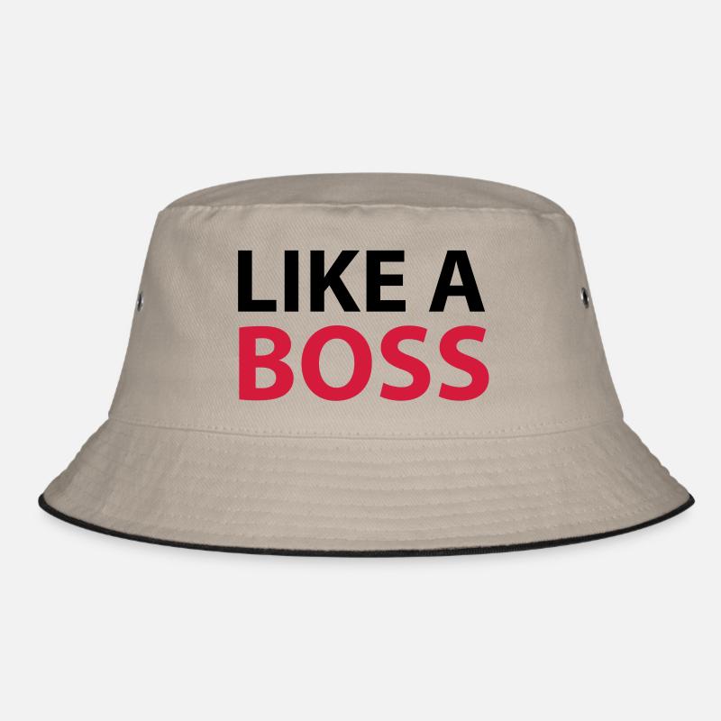 Like A boss - Bucket Hat - khaki/black