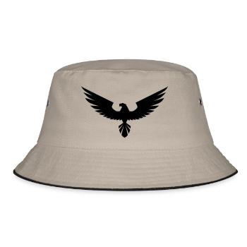 hawk - Bucket Hat - khaki/black - Front
