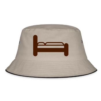 Bed - Bucket Hat - khaki/black - Front