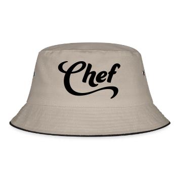 Chef - Bucket Hat - Khaki/Schwarz - Vorne
