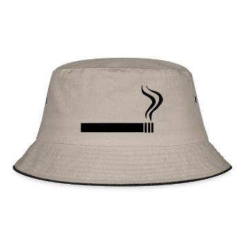 Cigarette - Smoking - Bucket Hat - khaki/black - Front