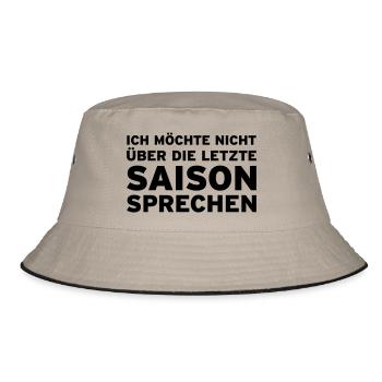 Ich möchte nicht über die letzte Saison sprechen - Bucket Hat - Khaki/Schwarz - Vorne