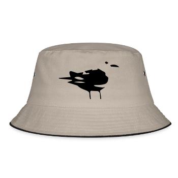 vogel - Bucket Hat - Khaki/Schwarz - Vorne