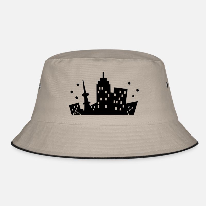 Skyline einer Stadt Bucket Hat