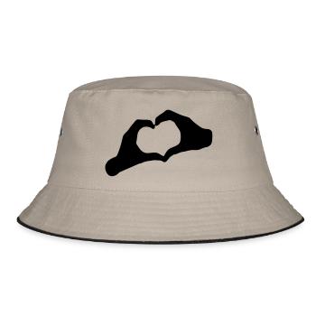 AMOUR - COEUR - AMOUR - COEUR - main mains - les - Bob - kaki/noir - Devant