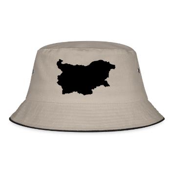 Bulgaria map - Bucket Hat - khaki/black - Front