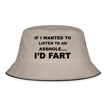 Fart - Bucket Hat - Khaki/Schwarz - Vorne