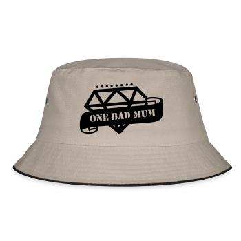 muttertag - Bucket Hat - Khaki/Schwarz - Vorne