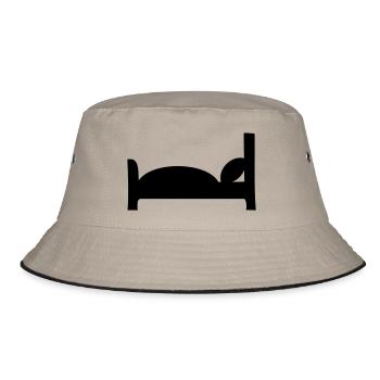 Bett - Bucket Hat - Khaki/Schwarz - Vorne