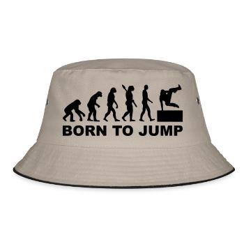 Evolution Parcouring - Bucket Hat - khaki/black - Front