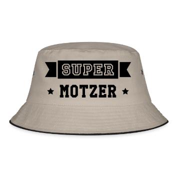 Motzer Motzerin meckern Nörgler Nörglerin motzig - Bucket Hat - Khaki/Schwarz - Vorne
