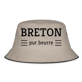 Bretagne / Breton / Bretonne / BZH / Breizh - Bob - kaki/noir - Devant