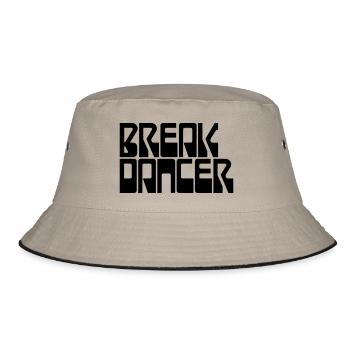 Bruch-Tänzer - Bucket Hat - Khaki/Schwarz - Vorne