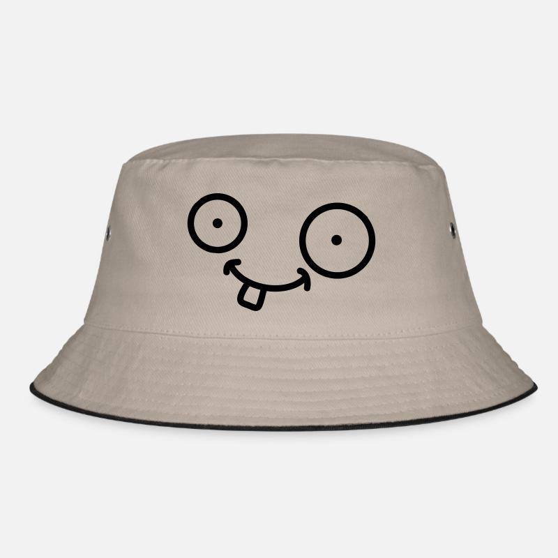 Funny Comic Face - Bob - kaki/noir