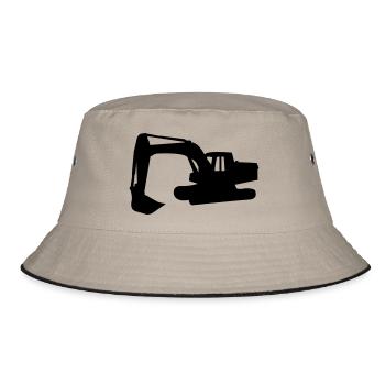 bagger - Bucket Hat - Khaki/Schwarz - Vorne