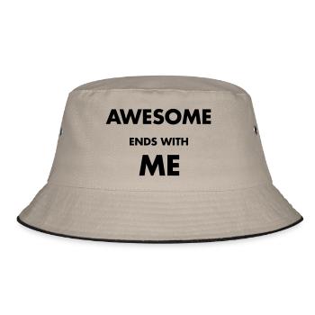 Awesome - Bucket Hat - khaki/black - Front