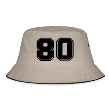 80 - Bucket Hat - Khaki/Schwarz - Vorne
