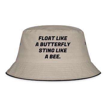Boxing - Boxer - Boxe - Boxen - Ali - Fighter - Bucket Hat - khaki/black - Front