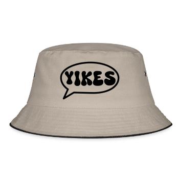 Yikes - Bucket Hat - khaki/black - Front