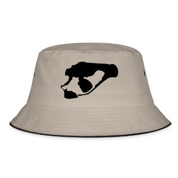 Senftenberger See - Bucket Hat - Khaki/Schwarz - Vorne