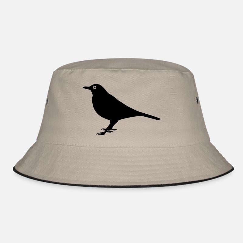 Vogel Amsel Bucket Hat