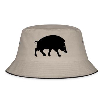 wild boar Arverne Celtic Gallic symbol - Bucket Hat - khaki/black - Front