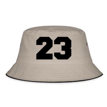 23 - Bucket Hat - Khaki/Schwarz - Vorne