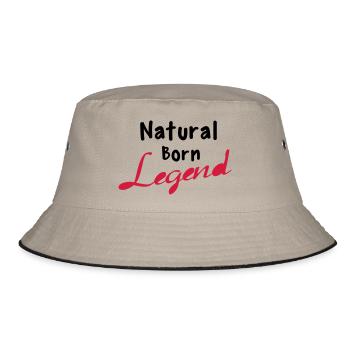 Born Legend - Bucket Hat - khaki/black - Front