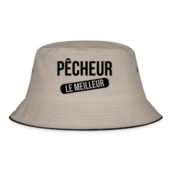 Le Meilleur Pêcheur - Bucket Hat - khaki/black - Front