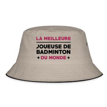 Badminton / Badiste / Tennis / Raquette / Sport - Bob - kaki/noir - Devant