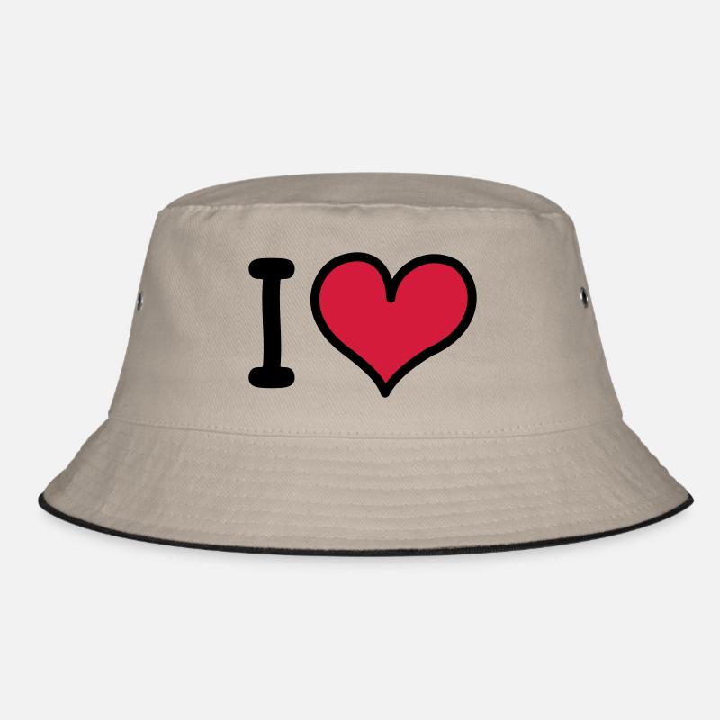 I Heart 3-colors - Bob - kaki/noir