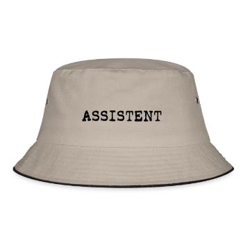 Assistent - Bucket Hat - Khaki/Schwarz - Vorne