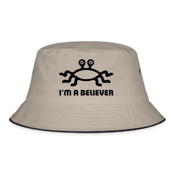FSM Believer - Bucket Hat - Khaki/Schwarz - Vorne