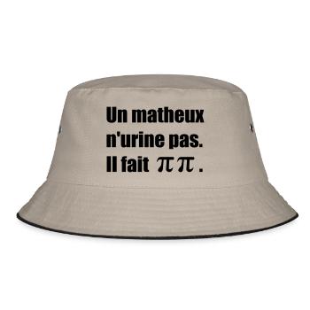 Pi Pi eps - Bucket Hat - khaki/black - Front