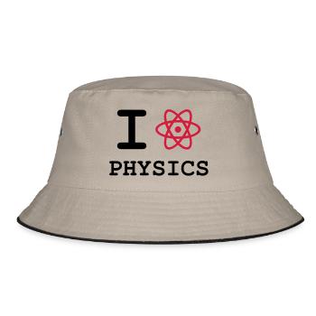 Ich liebe Physik! - Bucket Hat - Khaki/Schwarz - Vorne