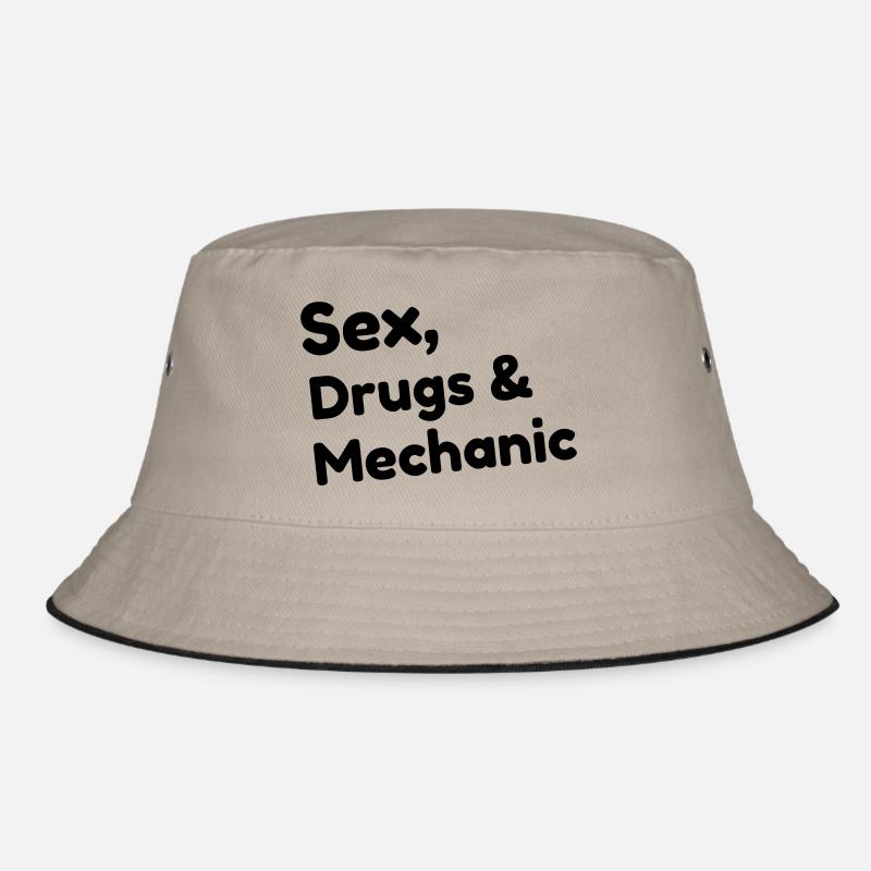 Mechanic Mechanik Mécanique Mécanicien Garage Bucket Hat