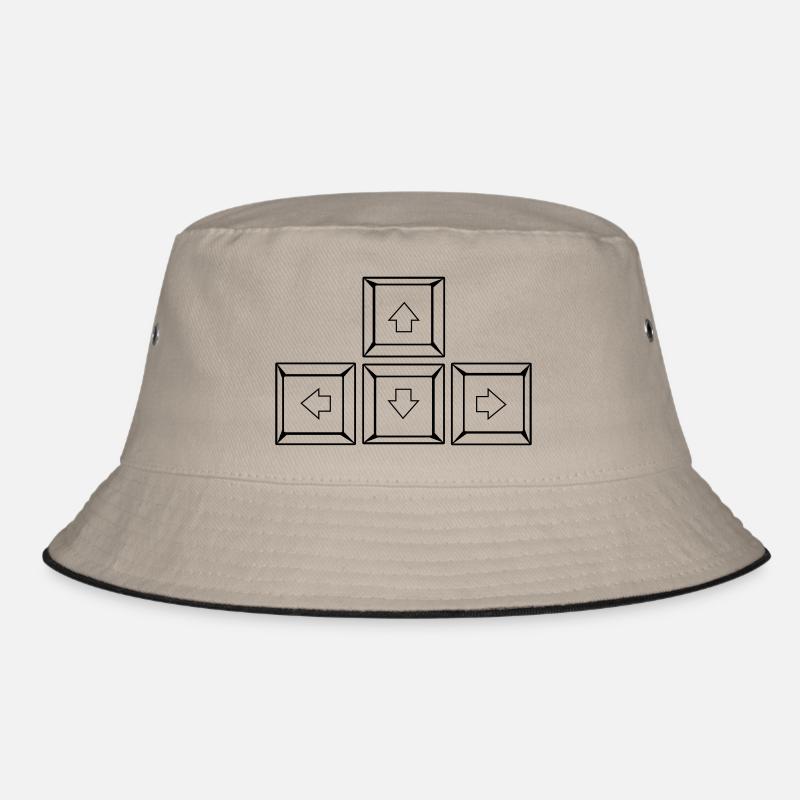 Up Down Left Right Keyboard Buttons (Keys) Bucket Hat