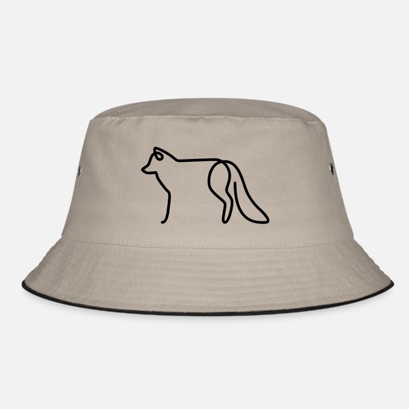 Fuchs - Bucket Hat - Khaki/Schwarz