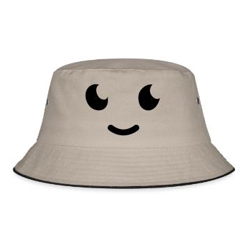 Sweet eyes - Bucket Hat - Khaki/Schwarz - Vorne