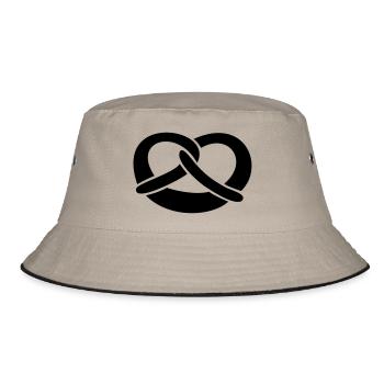 Brezel - Bucket Hat - Khaki/Schwarz - Vorne