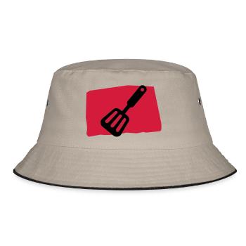 pfannenwender_c2 - Bucket Hat - Khaki/Schwarz - Vorne