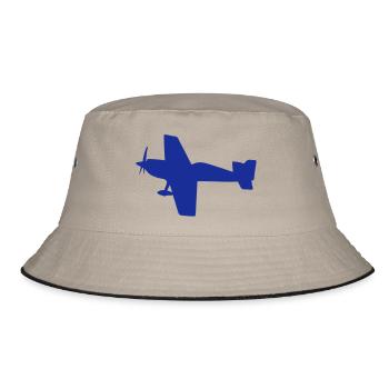 plane aerobatic aircraft aerienne4 flugzeu - Bucket Hat - khaki/black - Front
