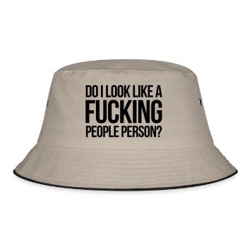 Funny - Bucket Hat - Khaki/Schwarz - Vorne