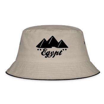 Ägypten - Bucket Hat - Khaki/Schwarz - Vorne